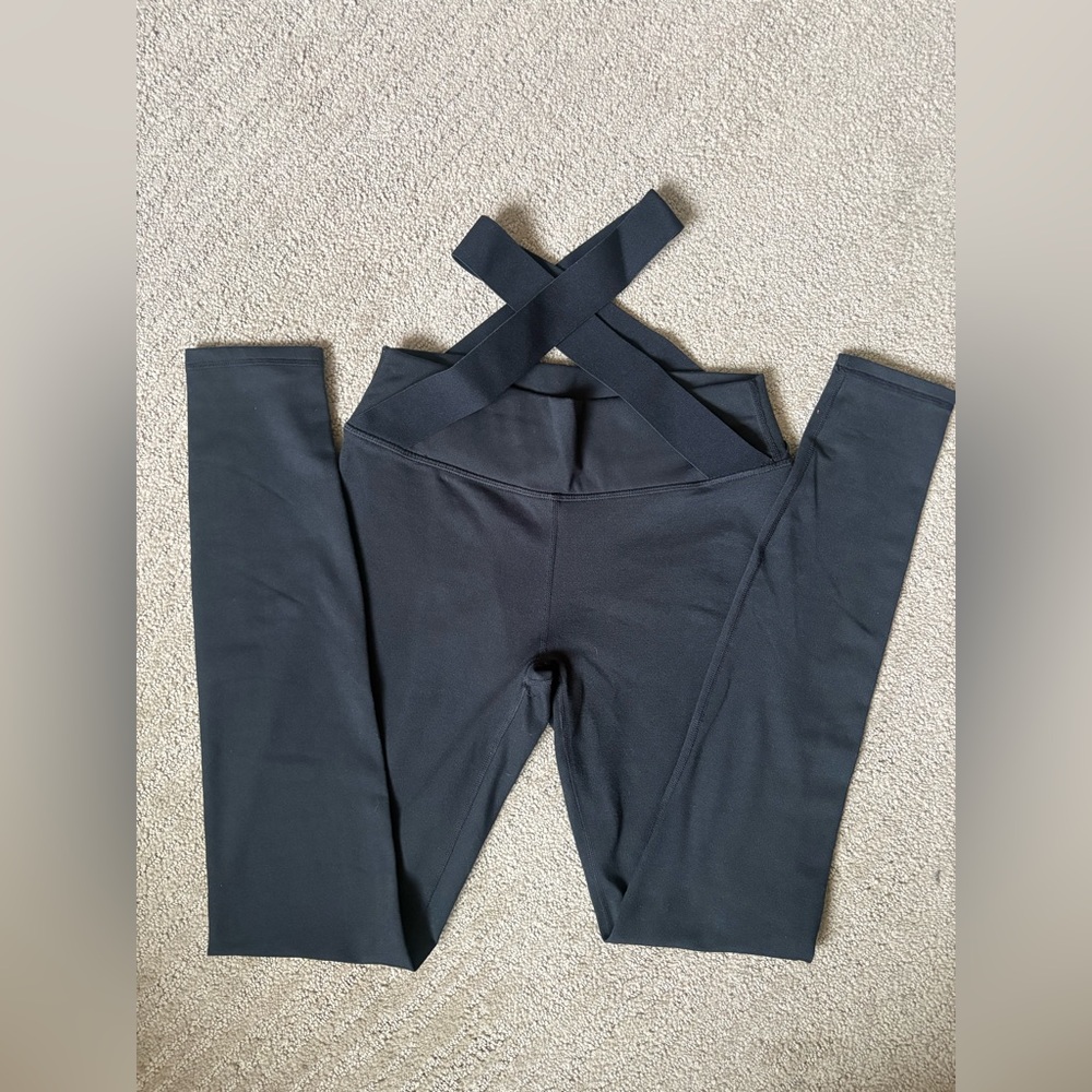 Fabletics Charcoal Cross-Band Leggings